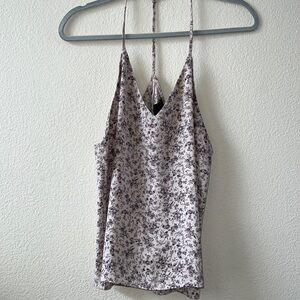 Wet seal lavender floral tank. Size large. EUC